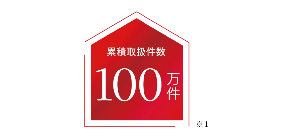 累積取扱件数100万件