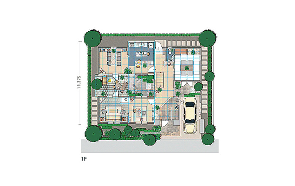 MODEL PLAN-1間取り図