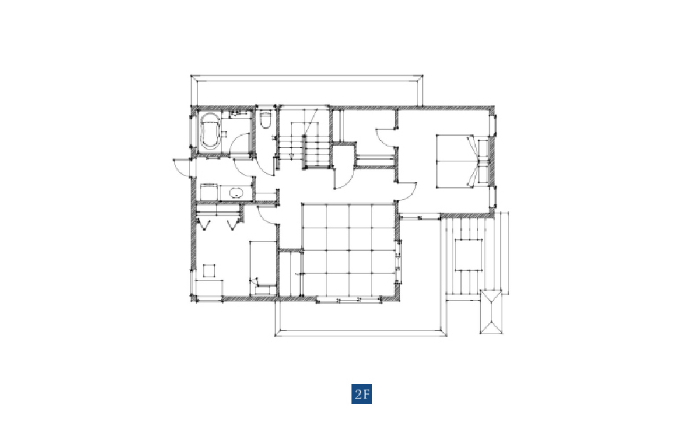 Customizing plan A 2F間取り図