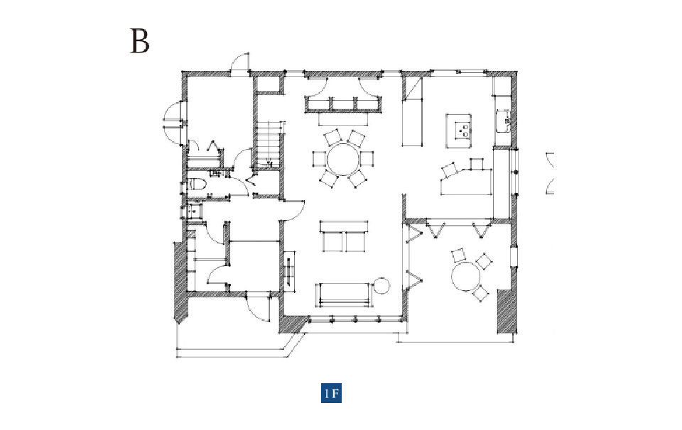 Customizing plan B 1F間取り図