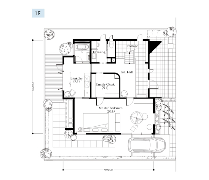 Proto plan 1F間取り図