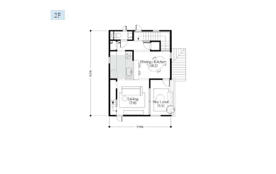 ARRANGE PLAN 2 2F間取り図