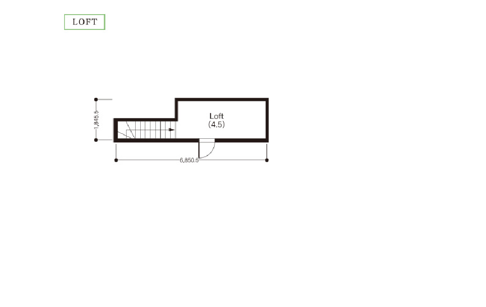 SCALA LOFT間取り図