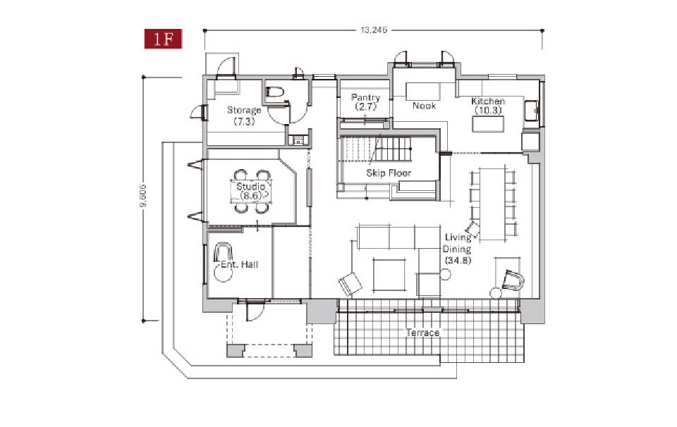 1F間取り図